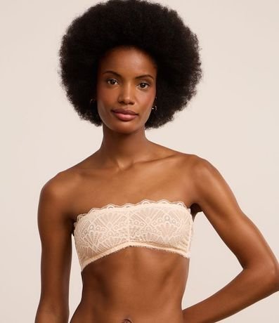 Soutien sin Copa con Aro en Encaje Floral con Asas Removibles 2