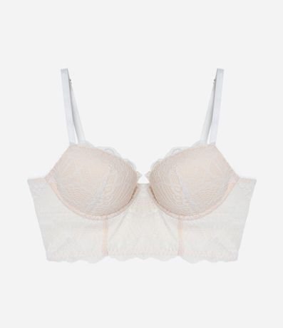 Soutien Alargado con Copa en Encaje Floral 5