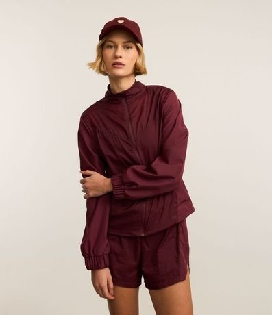 Campera Rompevientos Deportiva con Hilo Reflectante