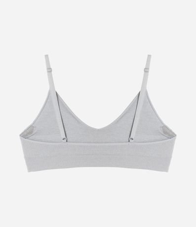 Soutien Top Comfy Seamless Texturizado con Etiqueta Lov y Copa Desmontable 5