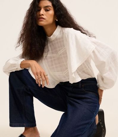 Pantalón Baggy en Jeans con Cintura Alta 5