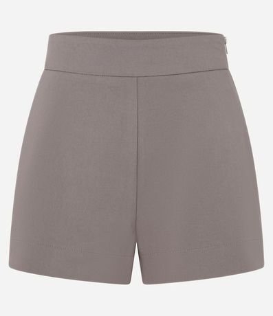 Short en Bengaline con Cremallera Tratorado en la Lateral 5