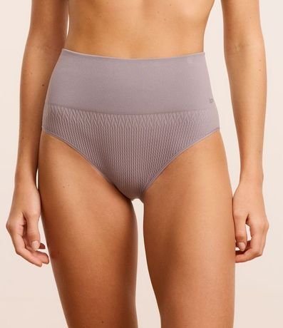 Bombacha Alta en Microfibra con Textura y Sin Costura 2