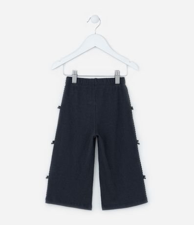 Pantalón Wide Leg Infantil Texturizada con Lacitos- Talle 1 a 6 años 2