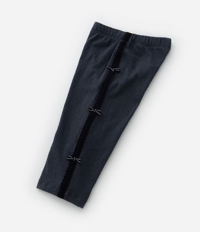 Pantalón Wide Leg Infantil Texturizada con Lacitos- Talle 1 a 6 años 3