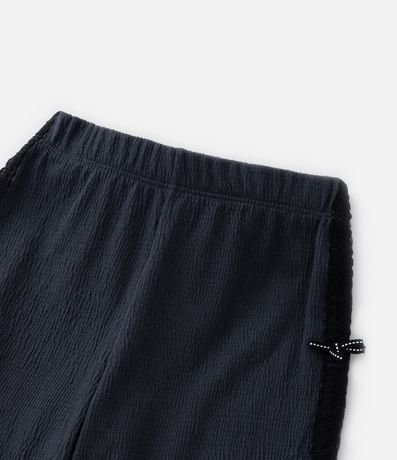 Pantalón Wide Leg Infantil Texturizada con Lacitos- Talle 1 a 6 años 4