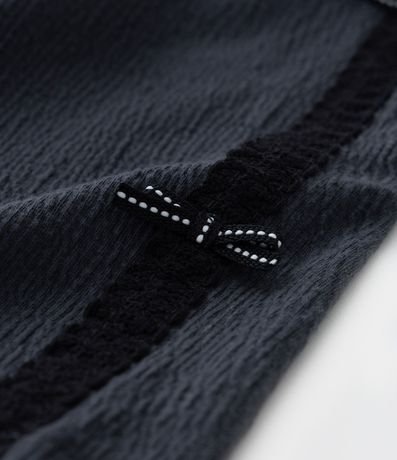 Pantalón Wide Leg Infantil Texturizada con Lacitos- Talle 1 a 6 años 5