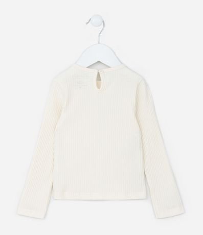 Blusa Infantil Acanalada con Volado en el Cuello - Talle 1 a 6 años 2