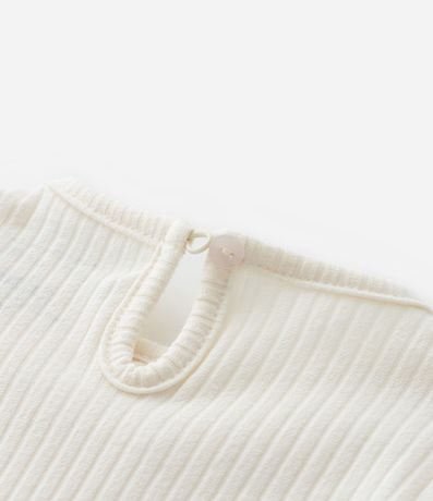 Blusa Infantil Acanalada con Volado en el Cuello - Talle 1 a 6 años 4