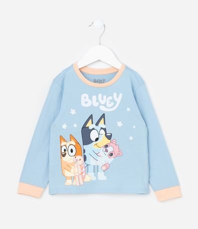 Pijama Largo Infantil en Algodón con Estampa Bluey - Talle 2 a 6 años 2