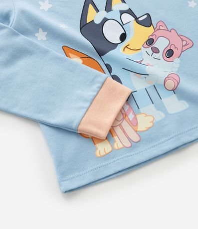 Pijama Largo Infantil en Algodón con Estampa Bluey - Talle 2 a 6 años 5