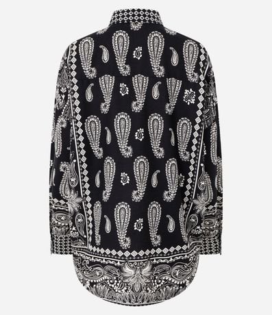 Camisa Boho en Viscolino con Estampa Paisley 9