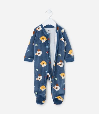 Mono Infantil en Plush con Estampa de Animalitos  - Talle RN a 24 meses 3