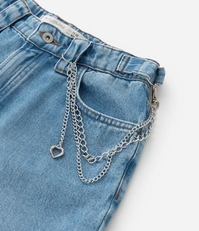 Pantalón Balloom Infantil en Jeans con Cadena - Talle 5 a 14 años 3