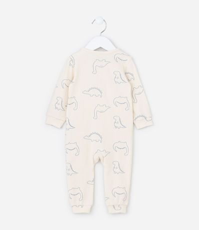 Mono Infantil Canelado con Estampa Dinos - Talle RN a 18 meses 5