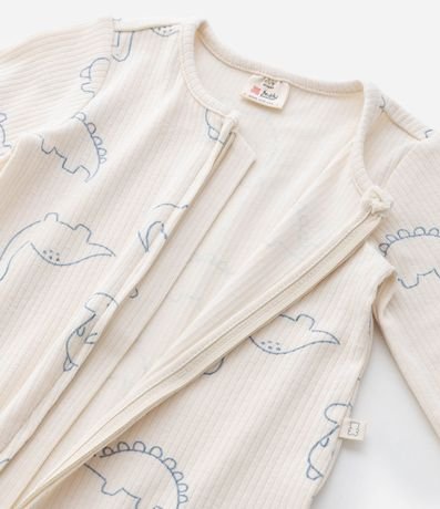 Mono Infantil Canelado con Estampa Dinos - Talle RN a 18 meses 7