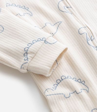 Mono Infantil Canelado con Estampa Dinos - Talle RN a 18 meses 8