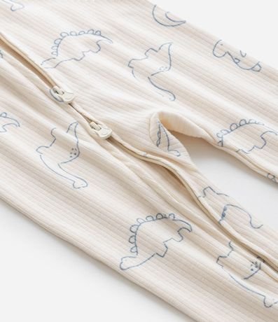 Mono Infantil Canelado con Estampa Dinos - Talle RN a 18 meses 9