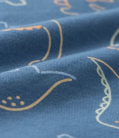 Enterito Infantil en Suedine con Estampa de Dinosaurio - Talle 3 a 18 Meses 4