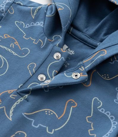 Enterito Infantil en Suedine con Estampa de Dinosaurio - Talle 3 a 18 Meses 7