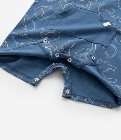 Enterito Infantil en Suedine con Estampa de Dinosaurio - Talle 3 a 18 Meses 8