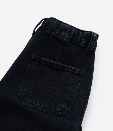 Pantalón Wide Leg Infantil en Sarga con Bolsillos Cargo - Talle 5 a 14 años 4