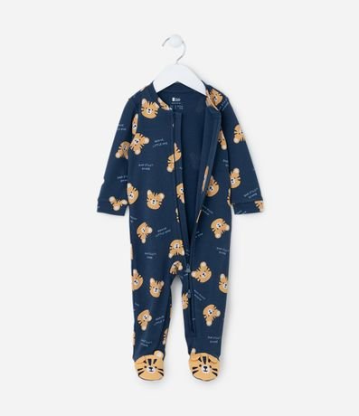 Mono Infantil en Suedine con Estampa Tigre - Talle RN a 24 meses 3