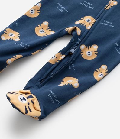 Mono Infantil en Suedine con Estampa Tigre - Talle RN a 24 meses 7