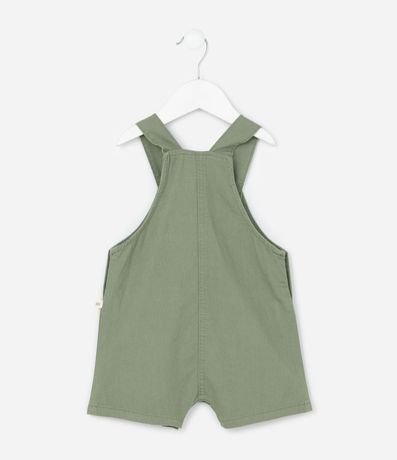 Peto Infantil en Sarga con Estampa Bordada Cocodrilo - Talle 3 a 18 Meses 3