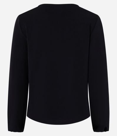 Blusa en Microfibra con Cuello V y Caida Leve 2