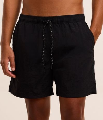 Bermuda Básica en Microfibra con Cintura Elástica y Cordón 1