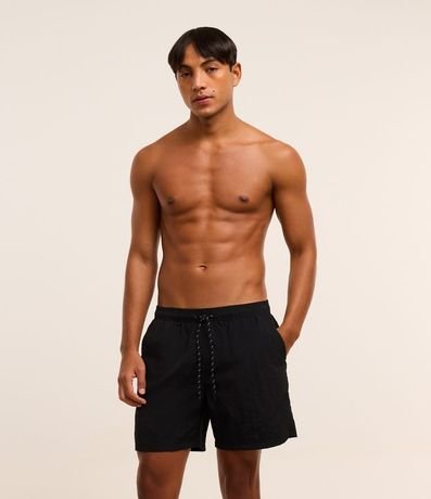 Bermuda Básica en Microfibra con Cintura Elástica y Cordón 2