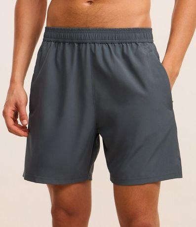 Bermuda Deportiva con Estampa Localizada Reflectante 2