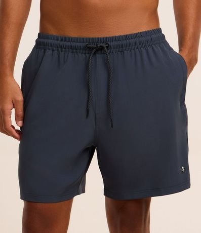 Bermuda con Detalle de Etiqueta Gomosa