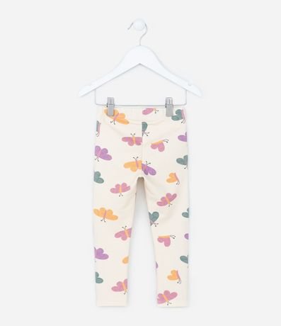 Pantalón Legging Infantil Calentito con Estampa Mariposas - Talle 1 a 6 años 2