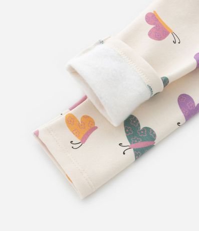 Pantalón Legging Infantil Calentito con Estampa Mariposas - Talle 1 a 6 años 4