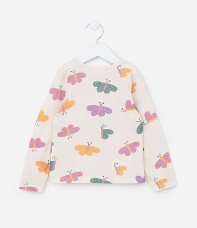Blusa Infantil con Estampa Maripositas - Talle 1 a 6 años 2