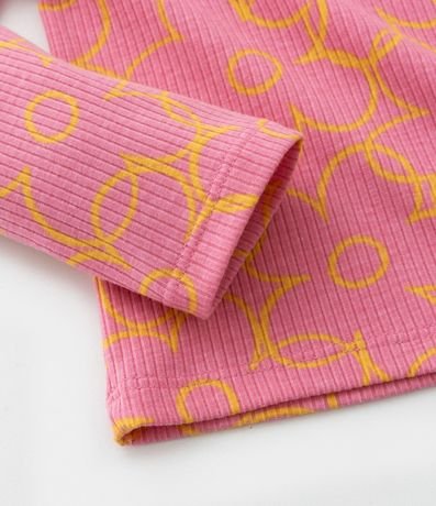 Blusa Infantil Acanalada con Estampa Floral - Talle 1 a 6 años 4