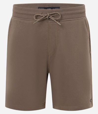 Bermuda Slim en Algodón con Felpa y Bolsillos 5