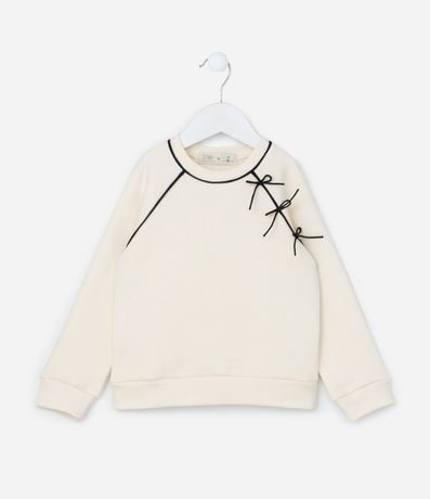 Saco Infantil con Lacitos y Viés Contrastantes - Talle 1 a 6 años