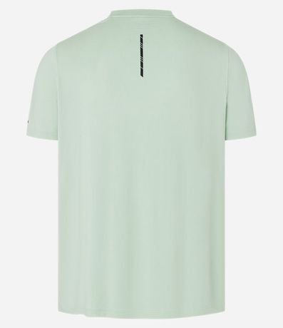 Remera Deportiva con Etiqueta en la Barra y Manga Corta 2