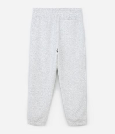 Pantalón Jogger en Algodón con Felpa con Estampa Lettering 6