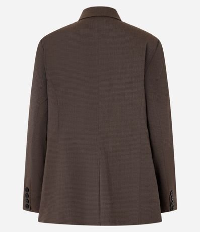 Blazer Amplo Alfaiatado con Lapelas y Botones Duplos 8