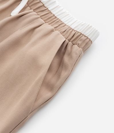 Pantalón Recto Infantil Sastrería con Cintura Contrastante - Talle 5  14 años 4