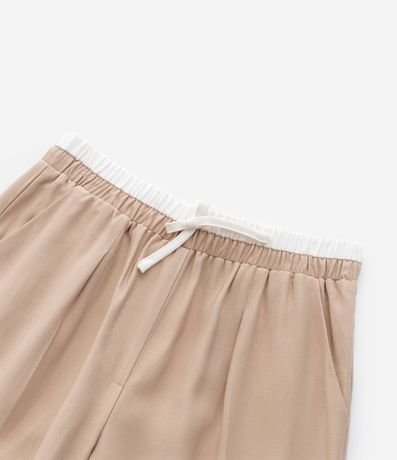 Pantalón Recto Infantil Sastrería con Cintura Contrastante - Talle 5  14 años 5