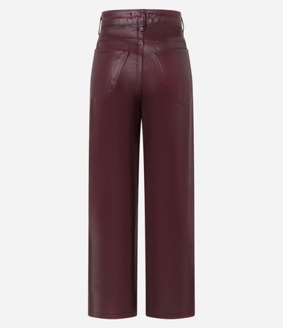 Pantalón Recto en Jeans Resinado con Cintura Alta 6