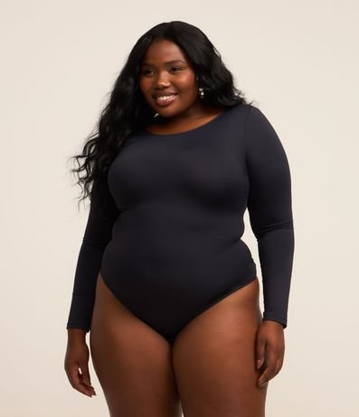 Body en Microfibra con Escote Canoa Curve & Plus Size 3
