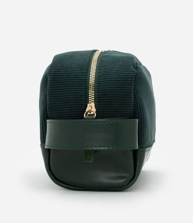 Neceser Rectangular Mediana en Terciopelo Coctel con Asa 5