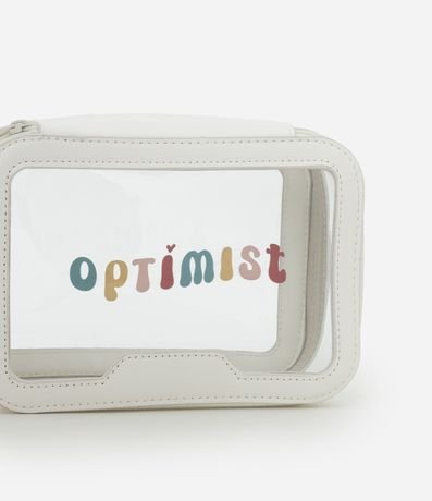 Necesaire Rectangular Grande con Lettering Optimist 4