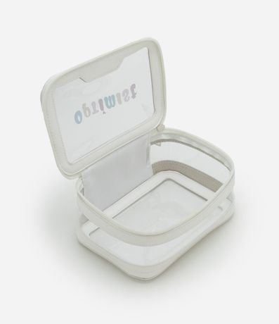 Necesaire Rectangular Grande con Lettering Optimist 5